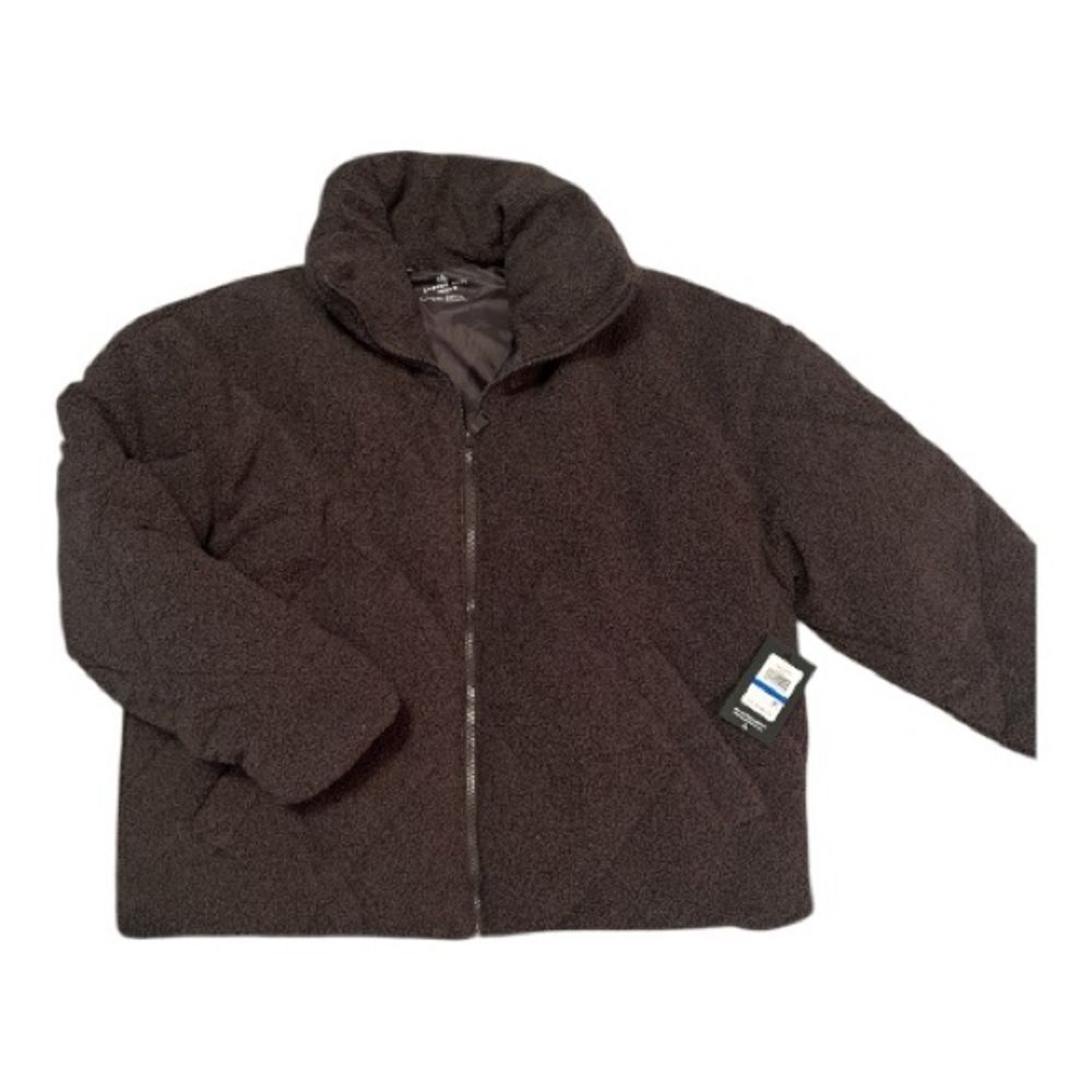 Andrew Marc Brown Teddy Quilted Puffer Jacket